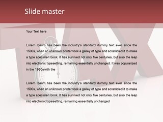 Timer Background Economy PowerPoint Template