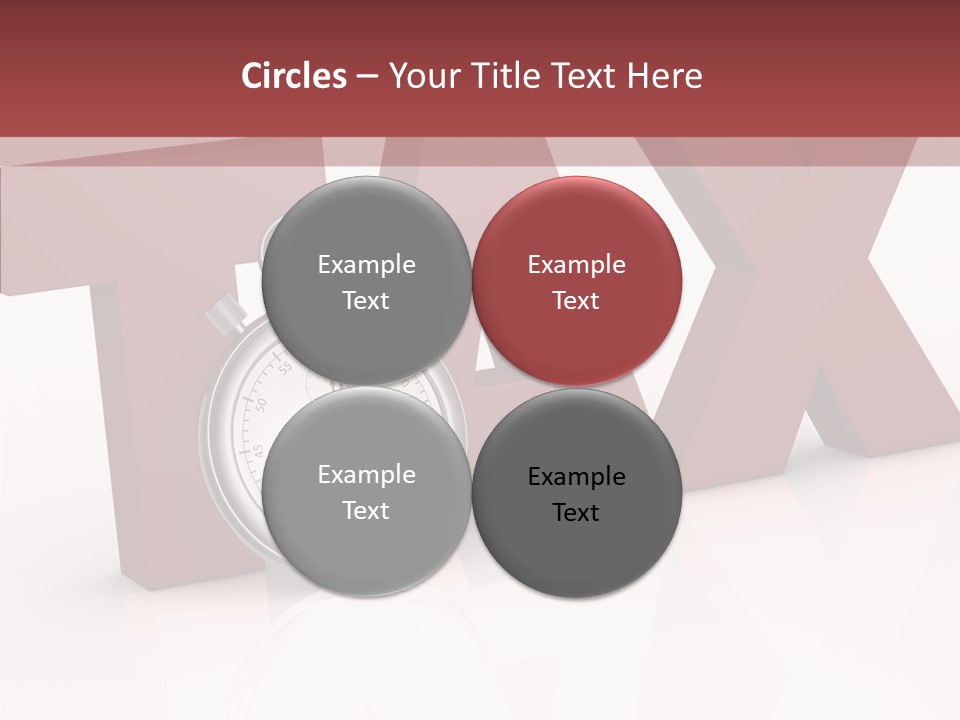 Timer Background Economy PowerPoint Template