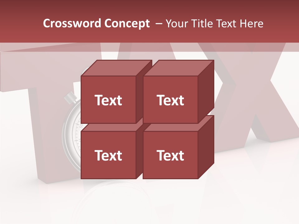Timer Background Economy PowerPoint Template