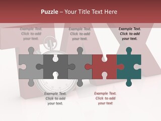 Timer Background Economy PowerPoint Template