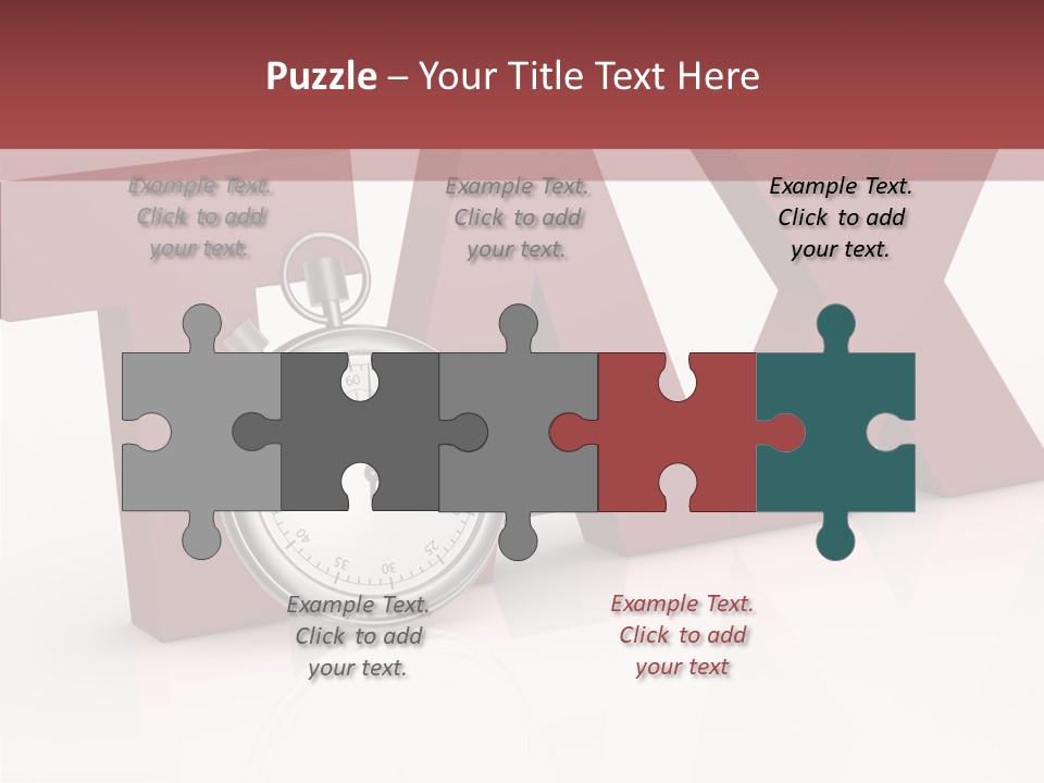 Timer Background Economy PowerPoint Template