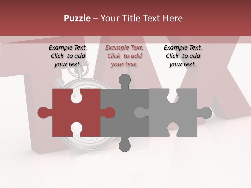 Timer Background Economy PowerPoint Template