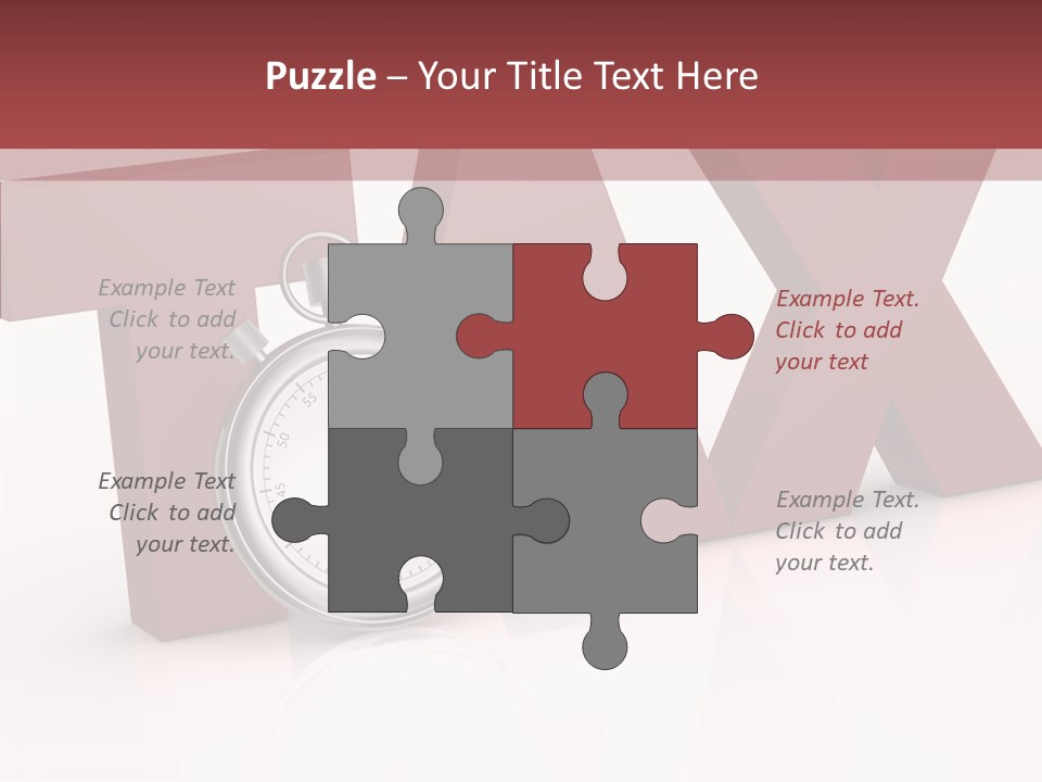 Timer Background Economy PowerPoint Template