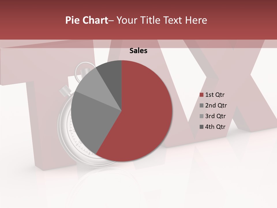Timer Background Economy PowerPoint Template