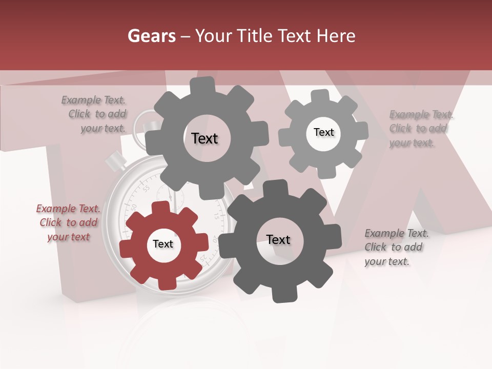Timer Background Economy PowerPoint Template
