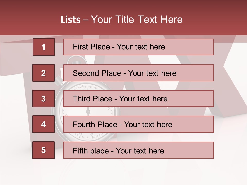 Timer Background Economy PowerPoint Template