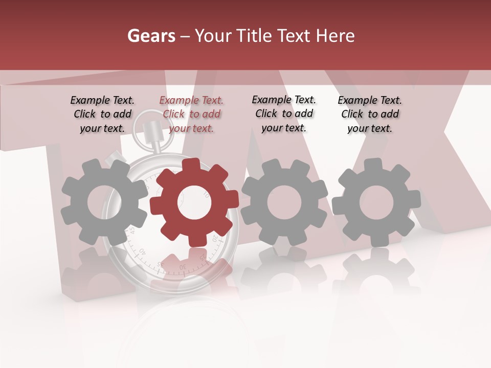 Timer Background Economy PowerPoint Template