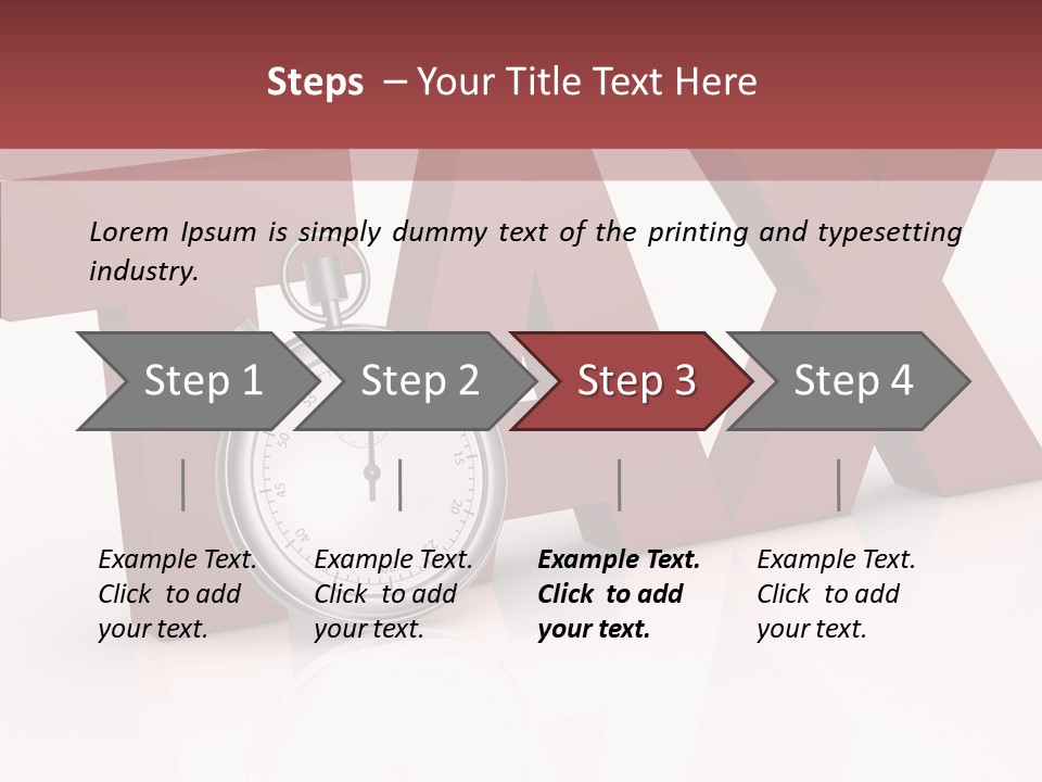 Timer Background Economy PowerPoint Template
