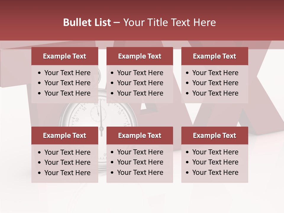 Timer Background Economy PowerPoint Template