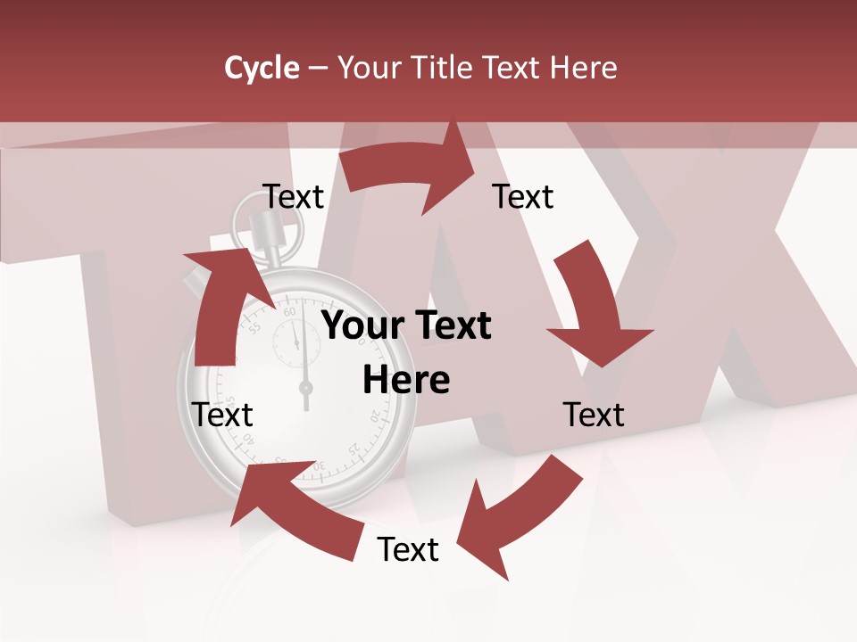 Timer Background Economy PowerPoint Template