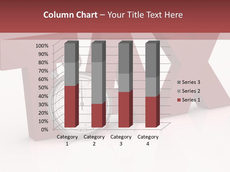 Timer Background Economy PowerPoint Template