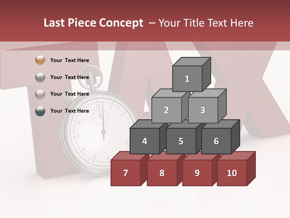Timer Background Economy PowerPoint Template