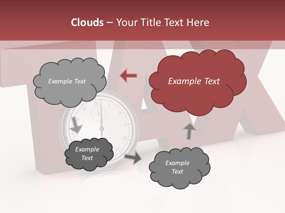 Timer Background Economy PowerPoint Template