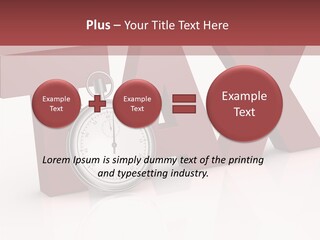Timer Background Economy PowerPoint Template