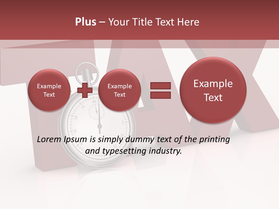 Timer Background Economy PowerPoint Template