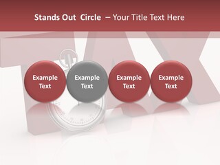 Timer Background Economy PowerPoint Template