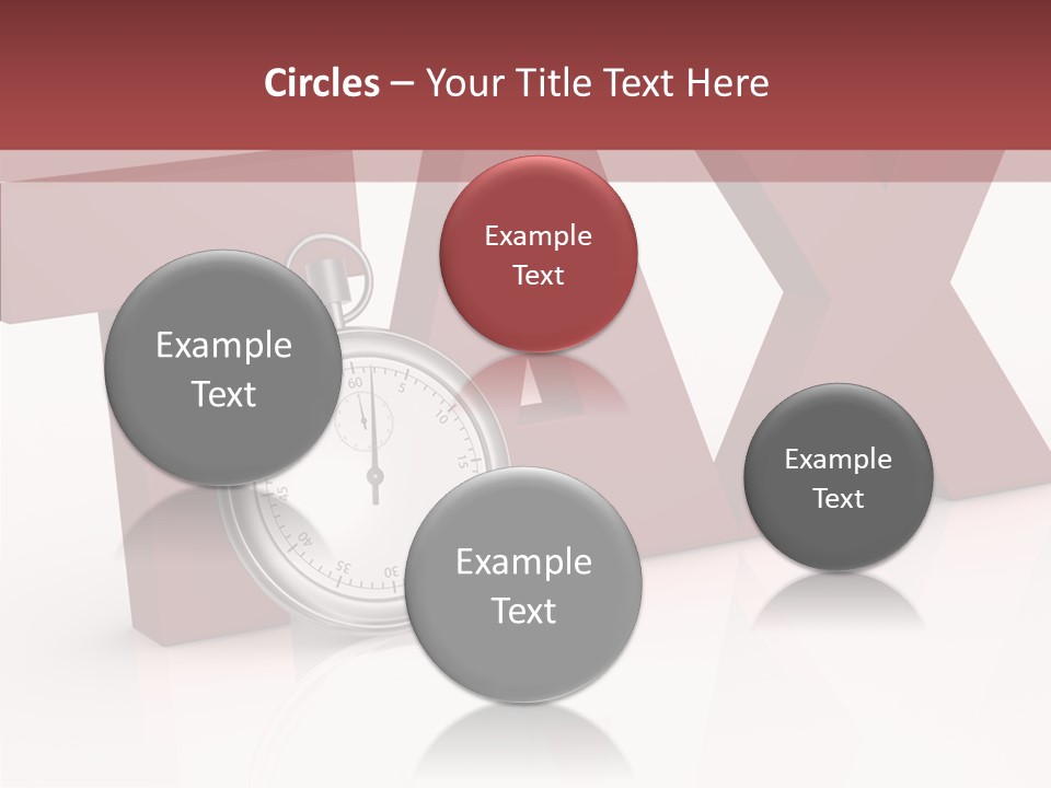 Timer Background Economy PowerPoint Template