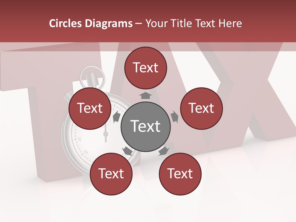 Timer Background Economy PowerPoint Template