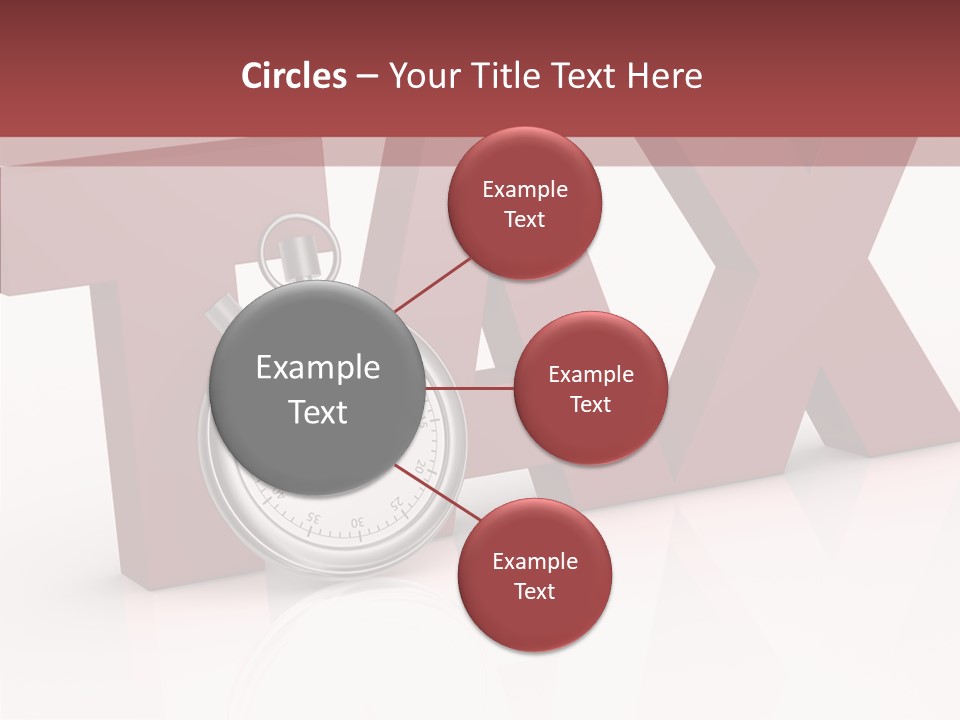 Timer Background Economy PowerPoint Template