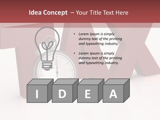 Timer Background Economy PowerPoint Template