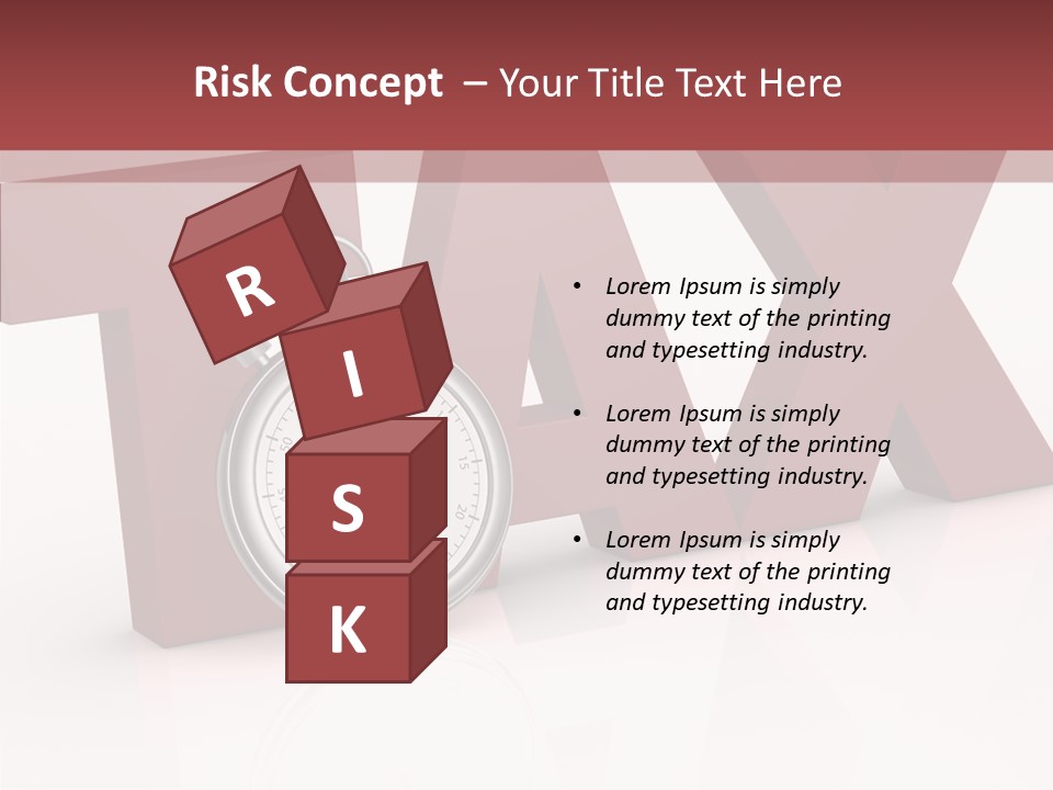 Timer Background Economy PowerPoint Template