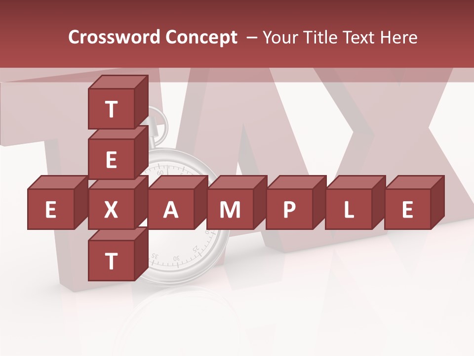 Timer Background Economy PowerPoint Template