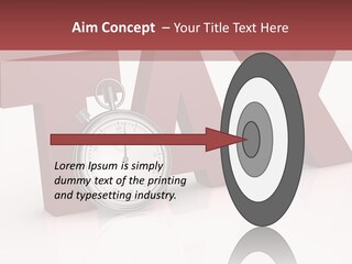 Timer Background Economy PowerPoint Template