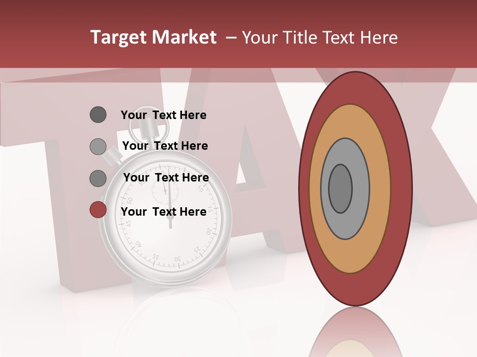 Timer Background Economy PowerPoint Template