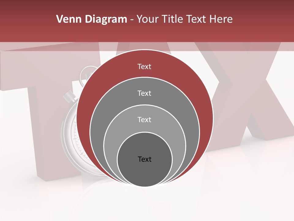 Timer Background Economy PowerPoint Template