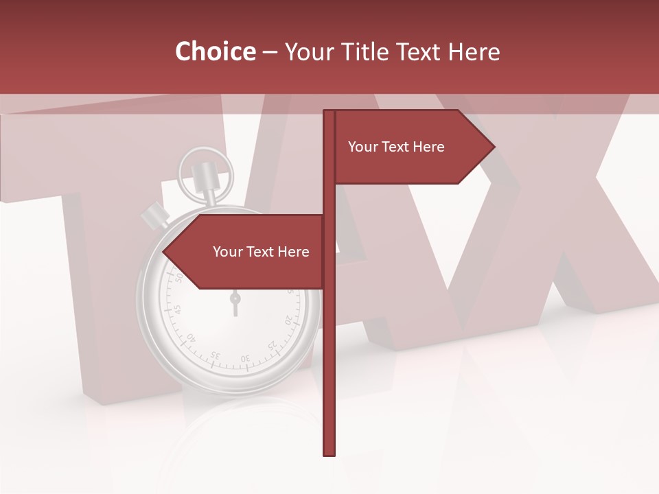 Timer Background Economy PowerPoint Template