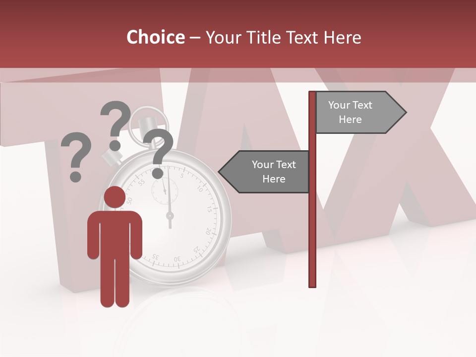 Timer Background Economy PowerPoint Template