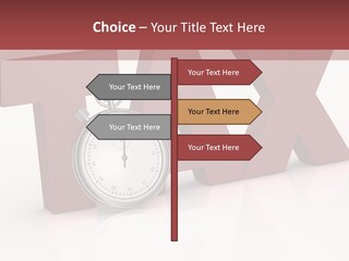 Timer Background Economy PowerPoint Template