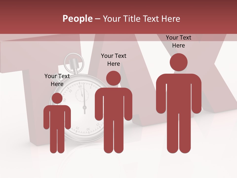 Timer Background Economy PowerPoint Template