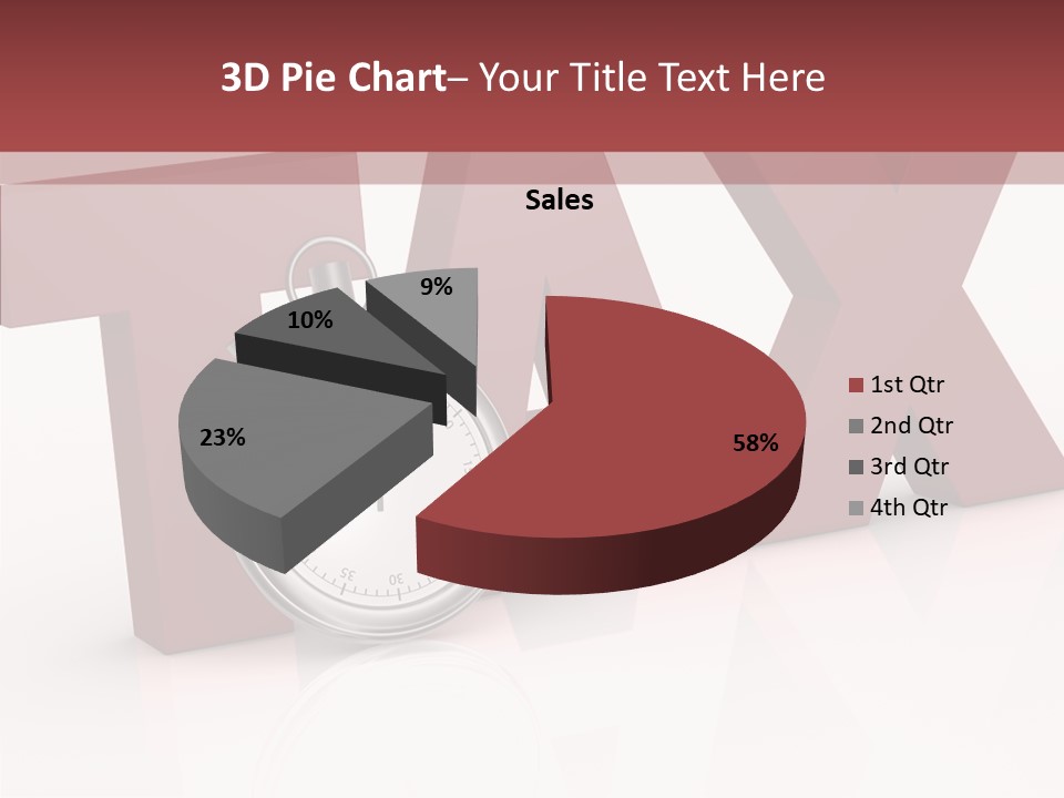 Timer Background Economy PowerPoint Template