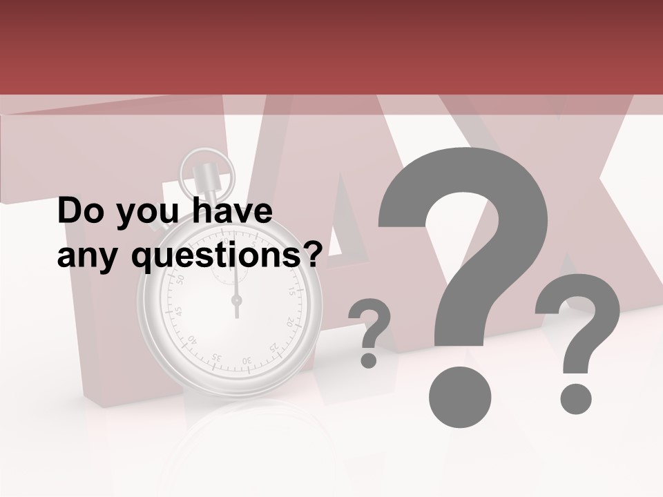 Timer Background Economy PowerPoint Template