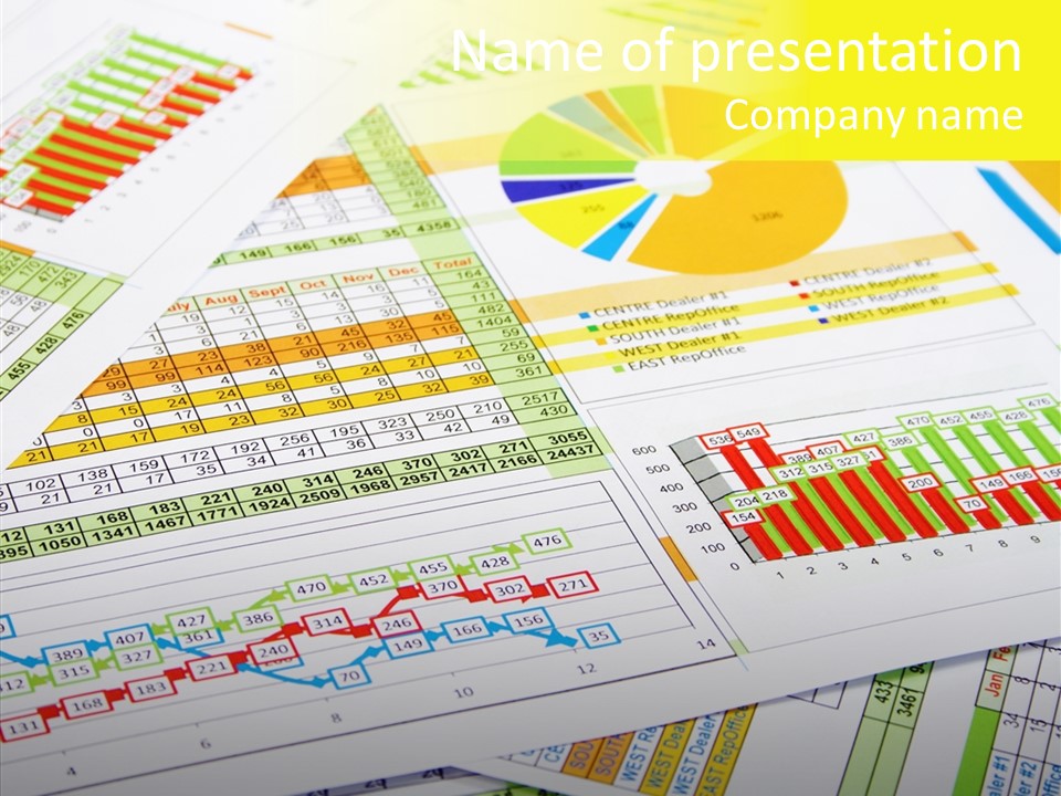 Stock Figures Progress PowerPoint Template