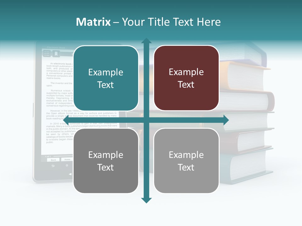 Handbook Knowledge Phone PowerPoint Template