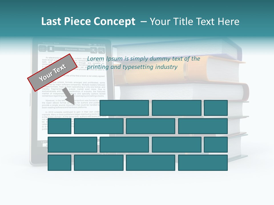Handbook Knowledge Phone PowerPoint Template