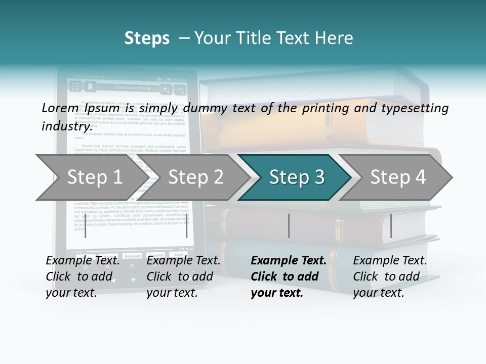 Handbook Knowledge Phone PowerPoint Template