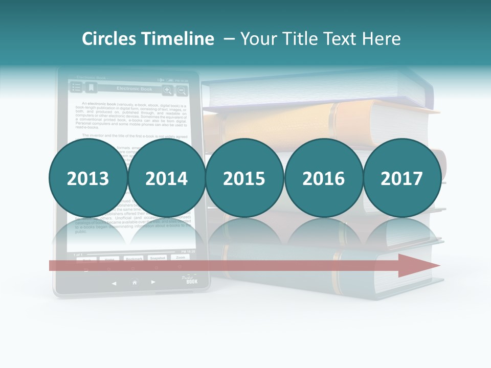 Handbook Knowledge Phone PowerPoint Template