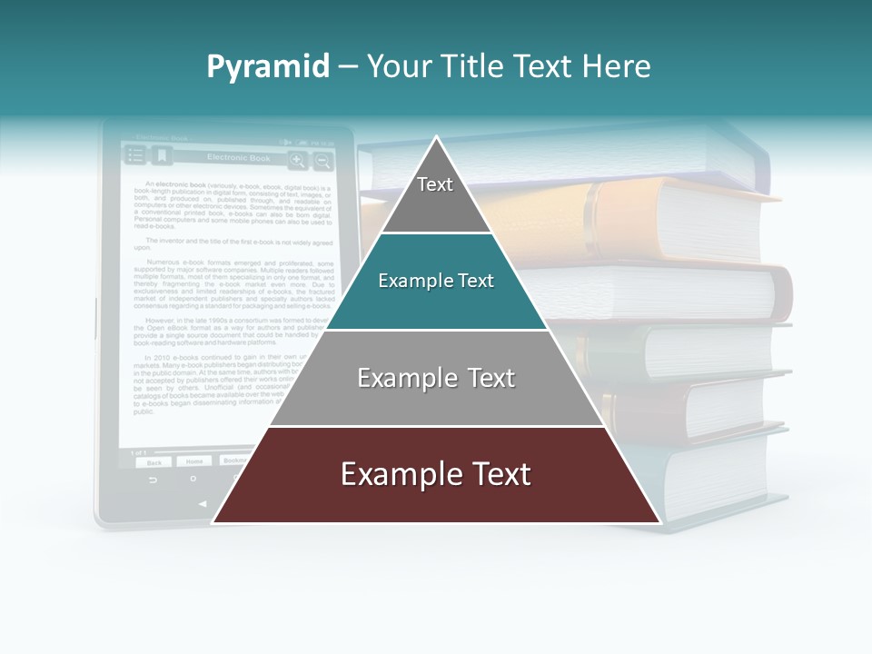 Handbook Knowledge Phone PowerPoint Template