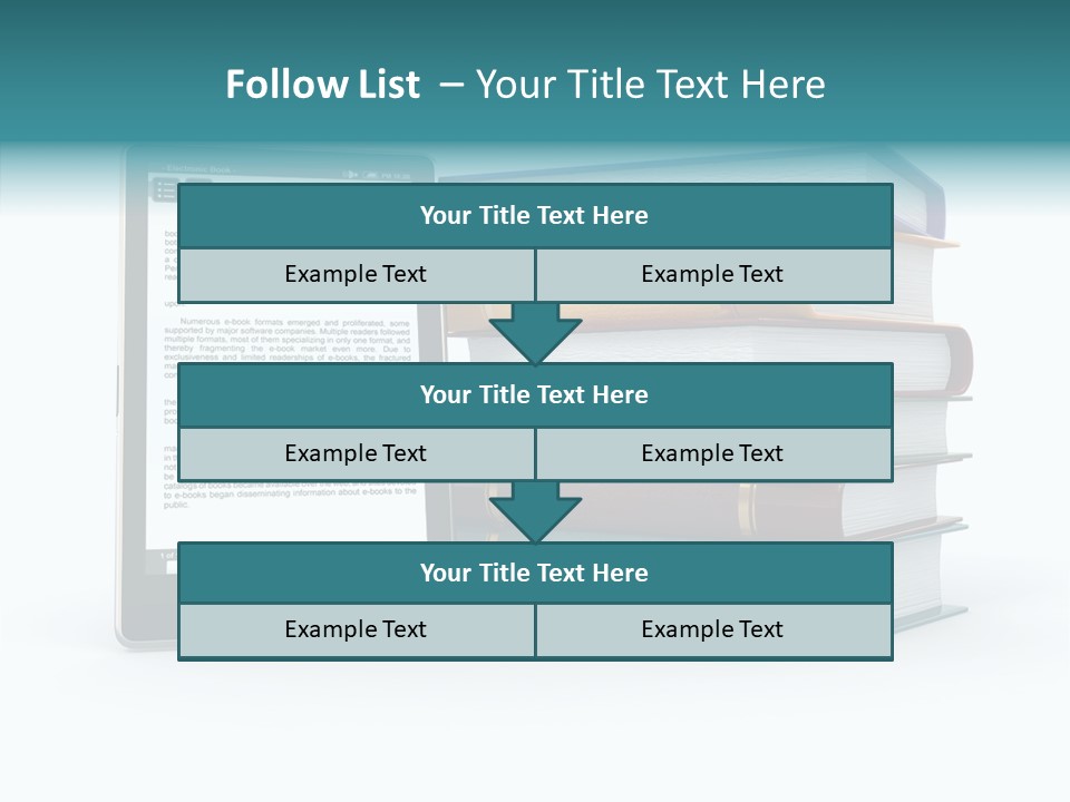 Handbook Knowledge Phone PowerPoint Template