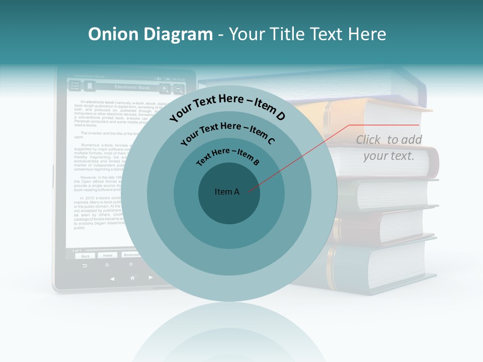 Handbook Knowledge Phone PowerPoint Template