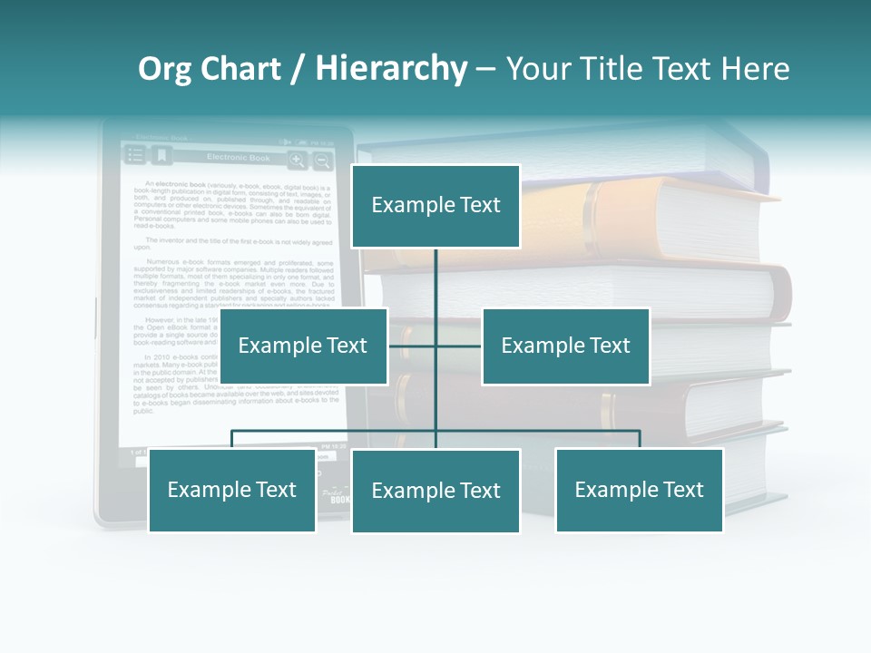 Handbook Knowledge Phone PowerPoint Template