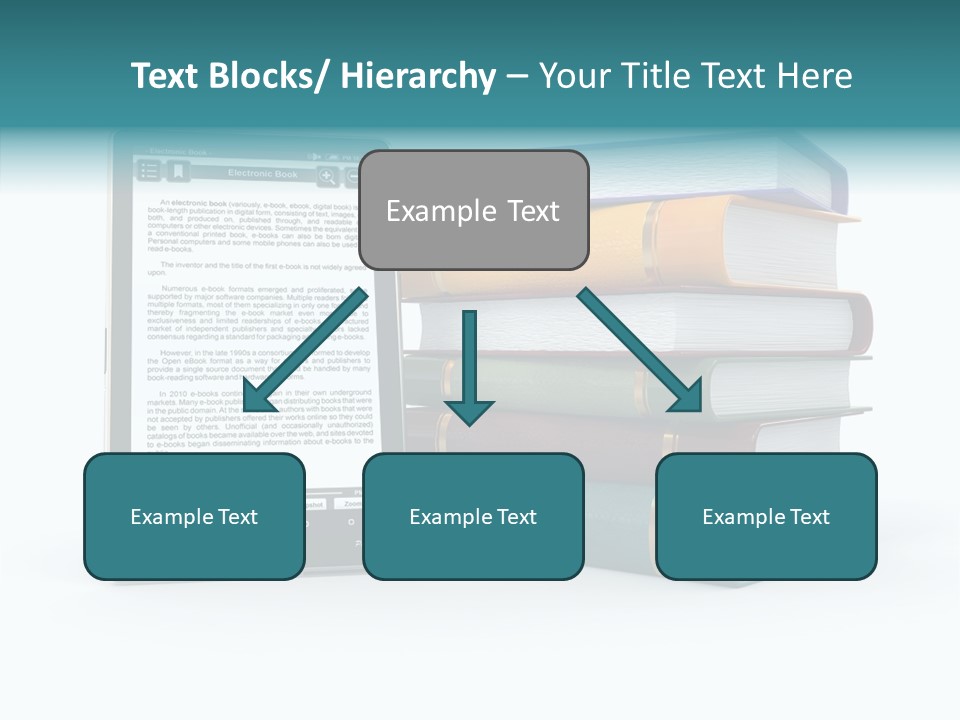 Handbook Knowledge Phone PowerPoint Template