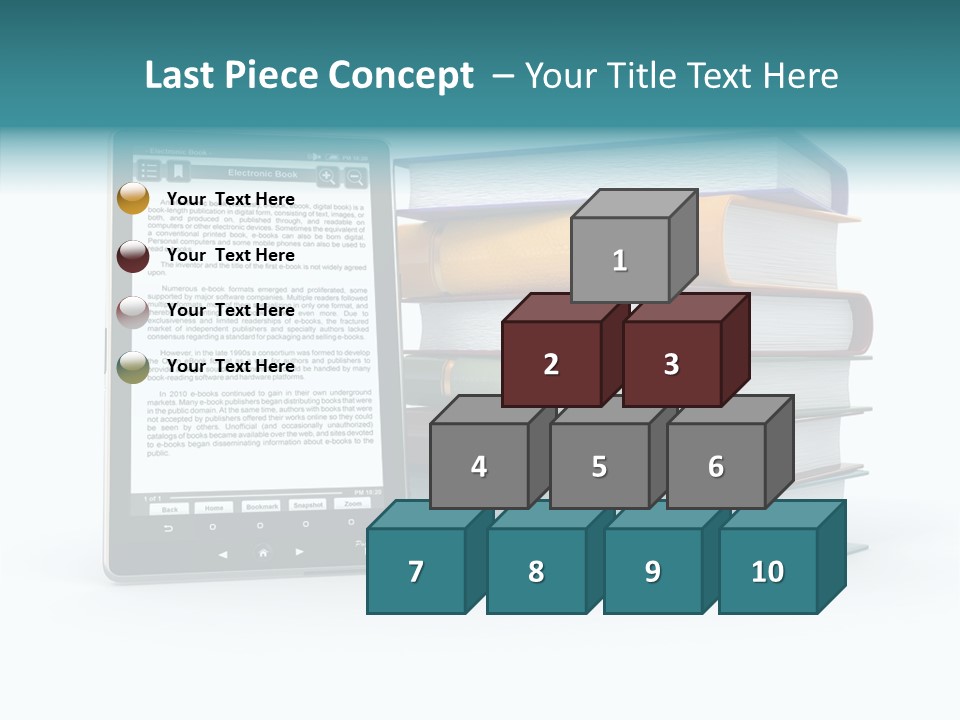 Handbook Knowledge Phone PowerPoint Template