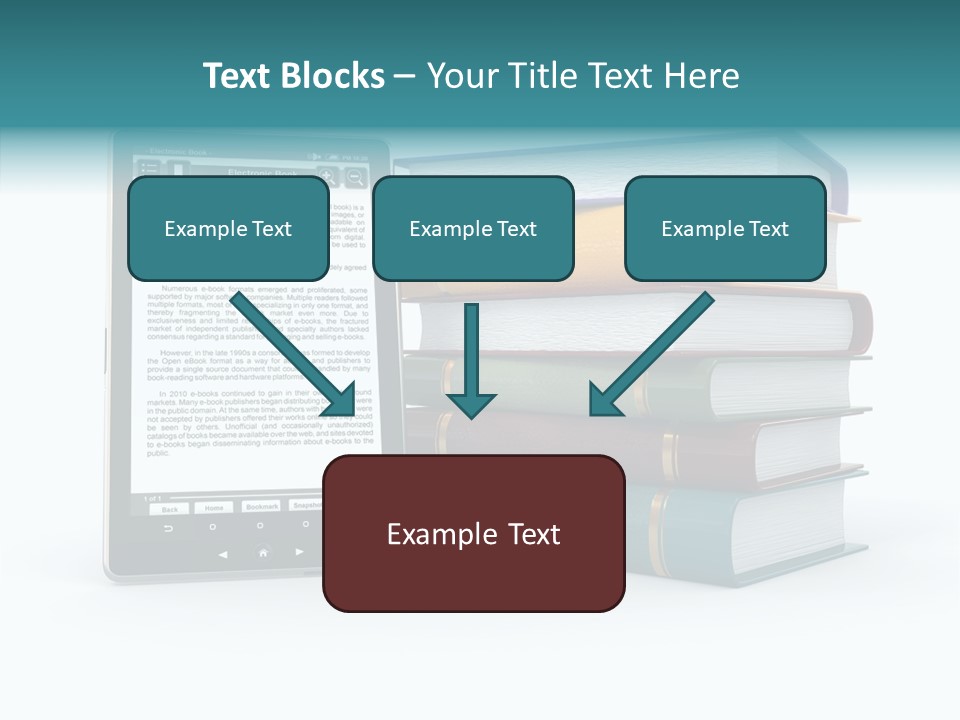 Handbook Knowledge Phone PowerPoint Template
