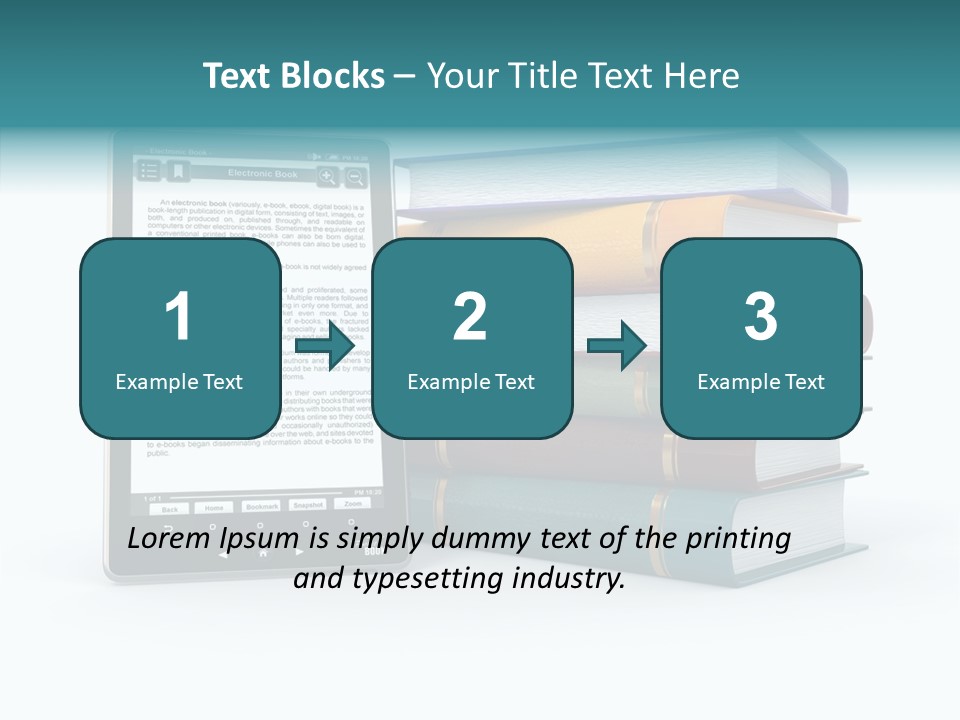 Handbook Knowledge Phone PowerPoint Template