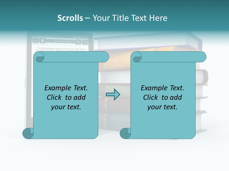 Handbook Knowledge Phone PowerPoint Template
