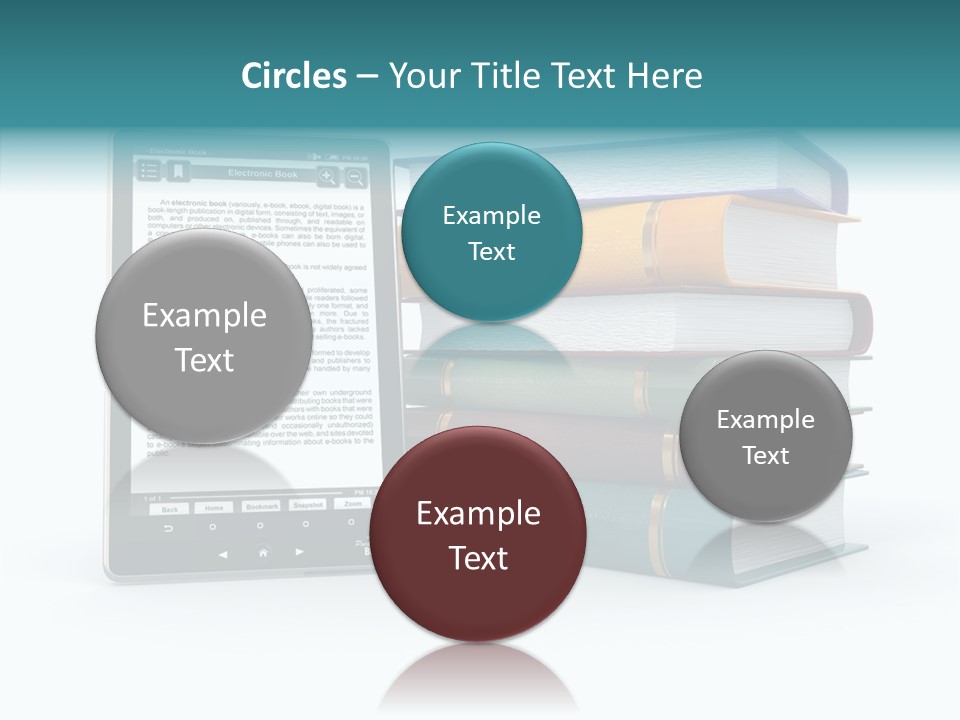 Handbook Knowledge Phone PowerPoint Template
